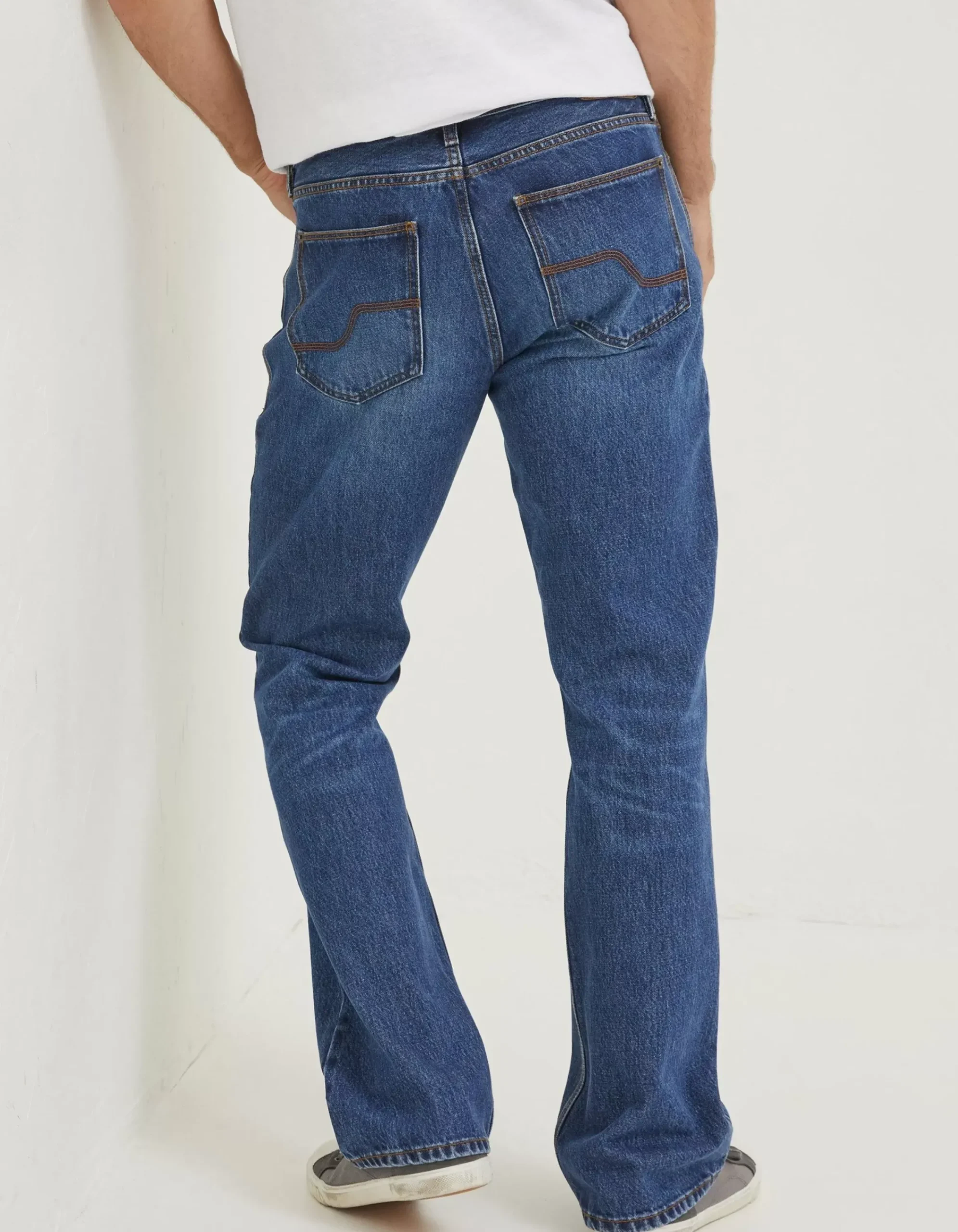 Men FatFace Jeans|Bootcut Stone Wash Jeans