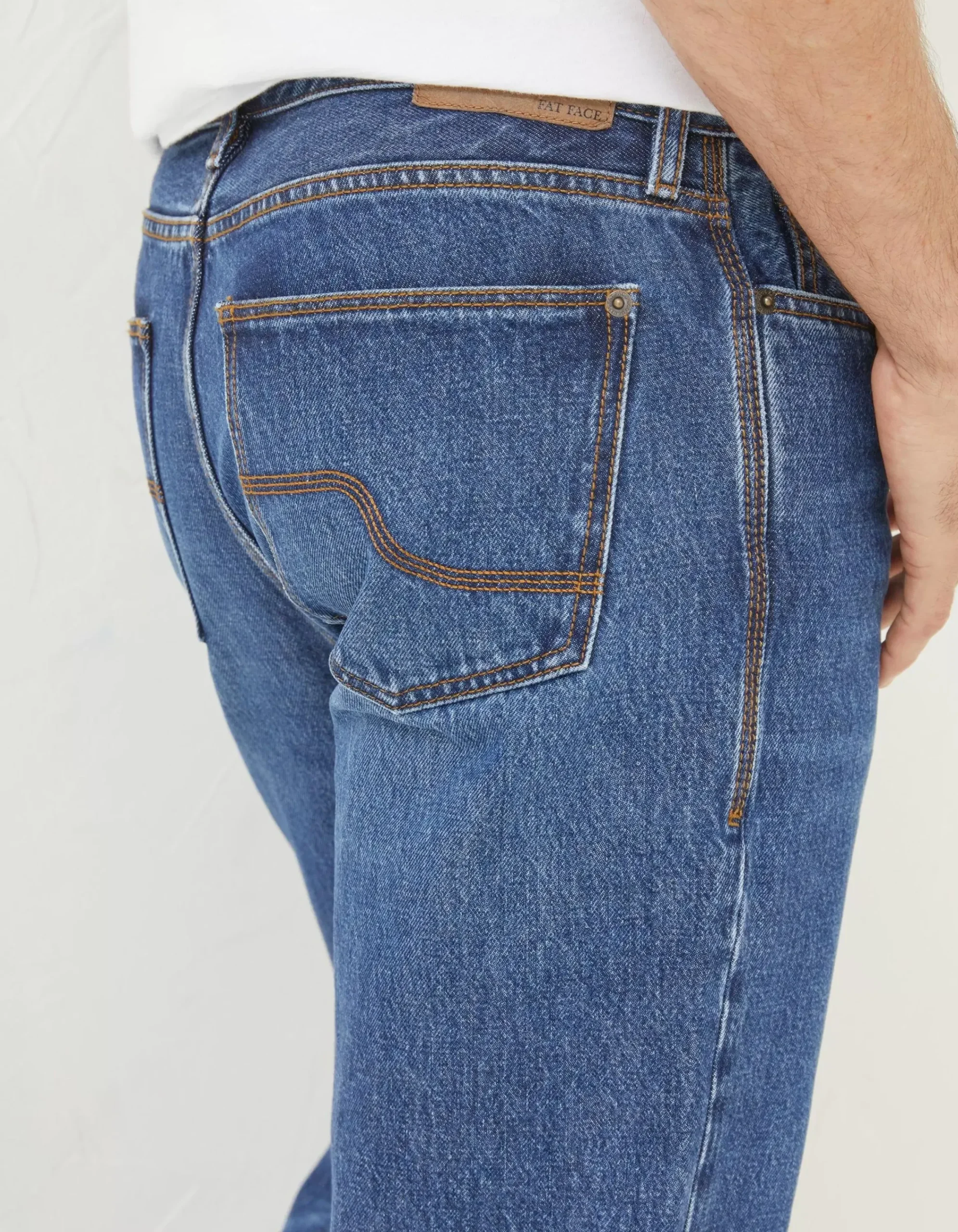 Men FatFace Jeans|Bootcut Stone Wash Jeans