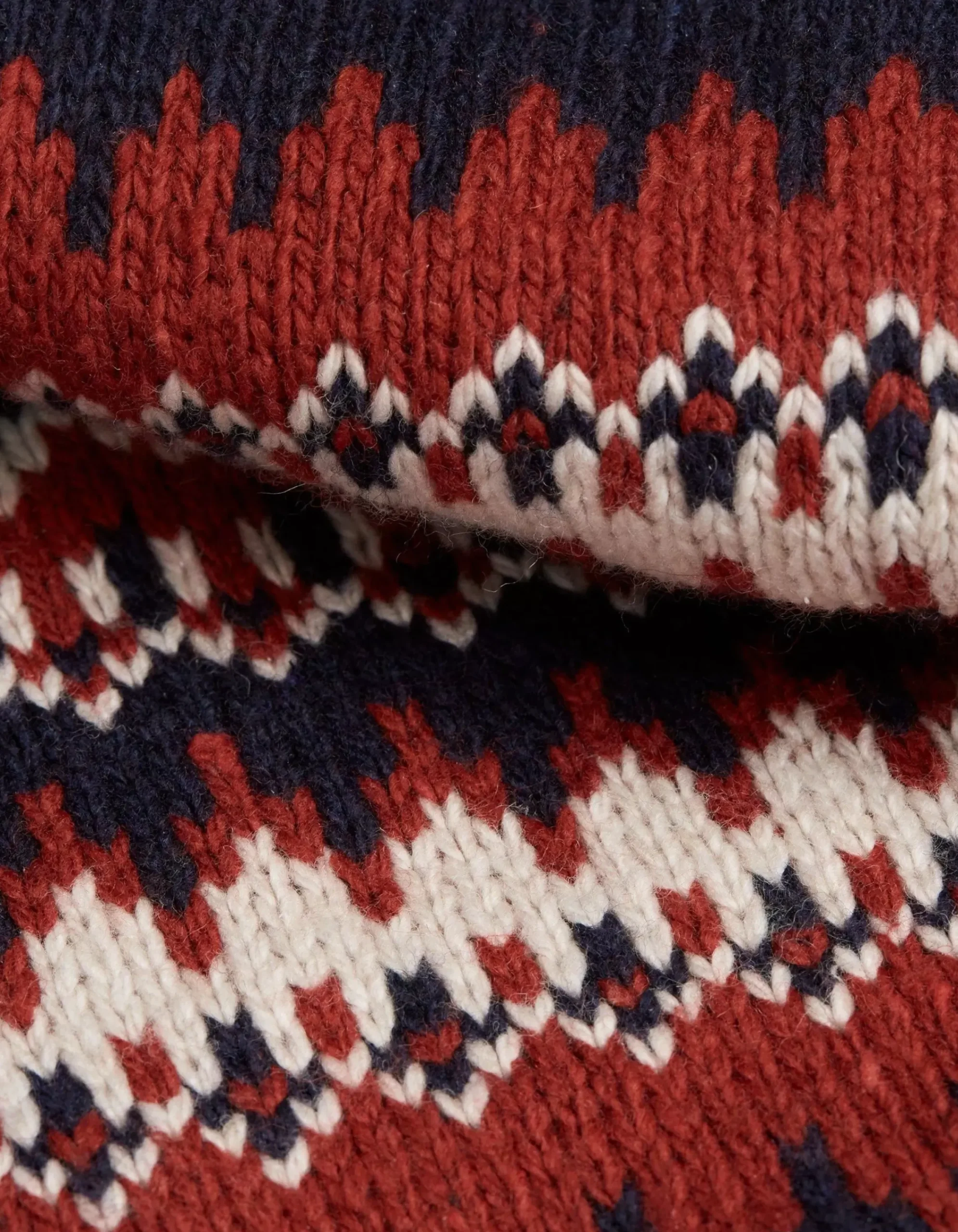 Men FatFace View All|Borg Lined Fairisle Hoodie