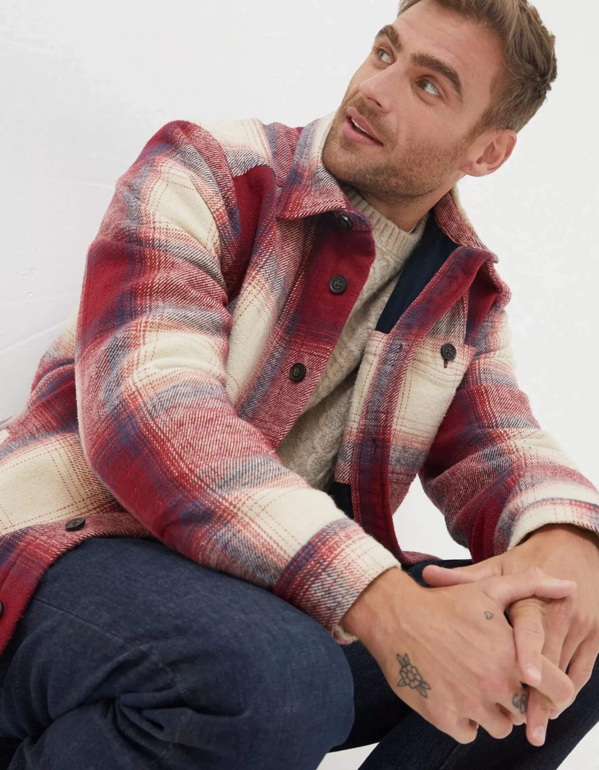 Men FatFace View All|Boulby Check Overshirt
