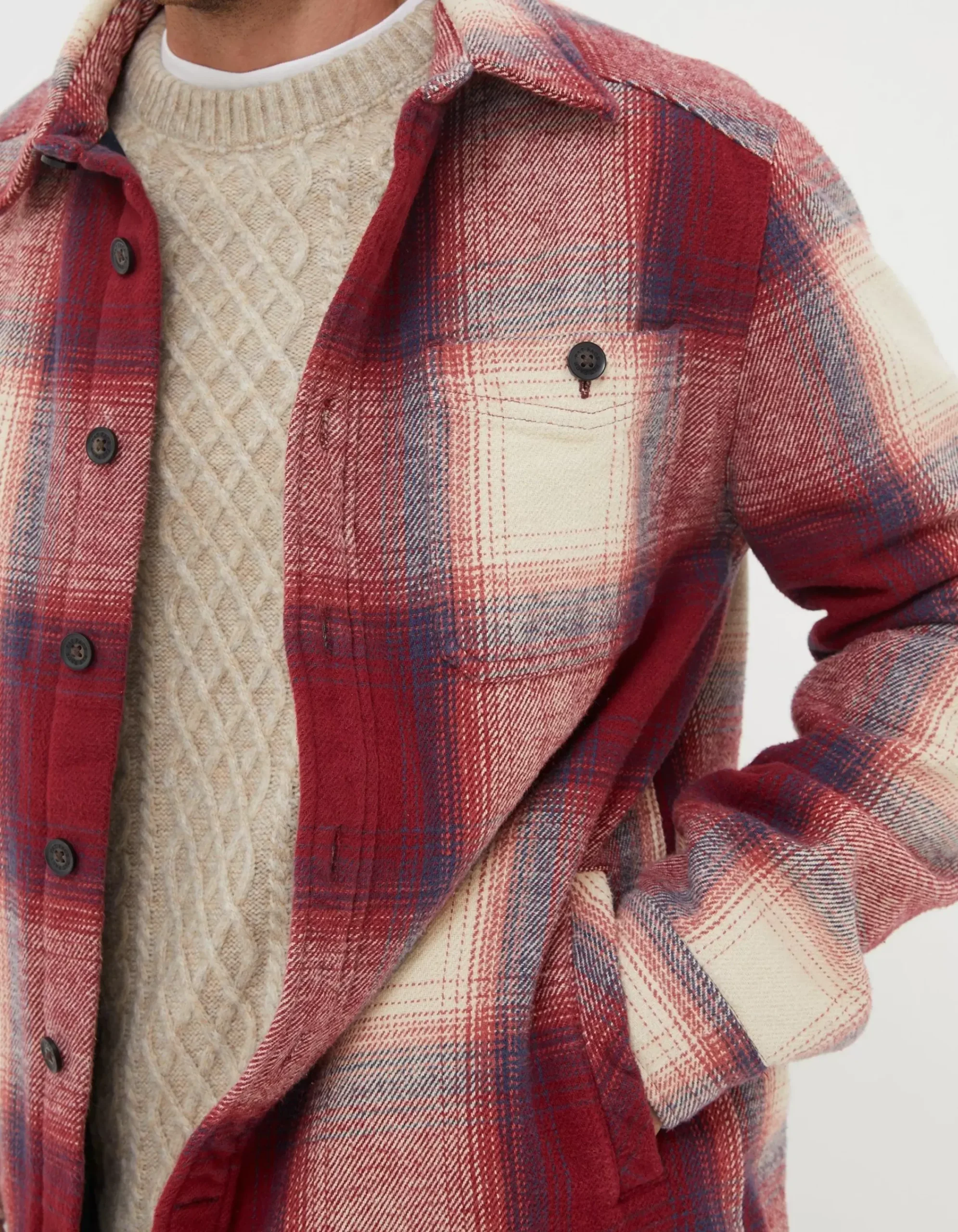 Men FatFace View All|Boulby Check Overshirt