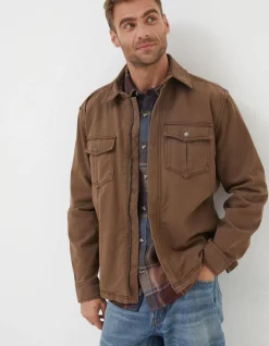 Men FatFace View All|Bowd Zip Front Overshirt