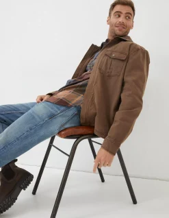 Men FatFace View All|Bowd Zip Front Overshirt