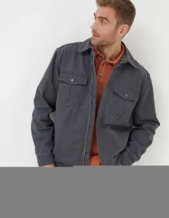 Men FatFace View All|Bowd Zip Front Overshirt