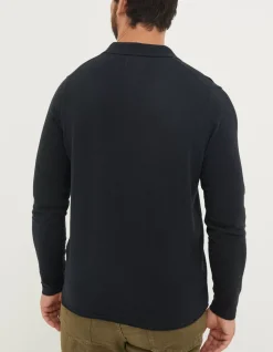 Men FatFace Knitwear|Braunton Collared Jumper