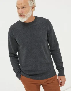 Men FatFace Knitwear|Braunton Crew Jumper