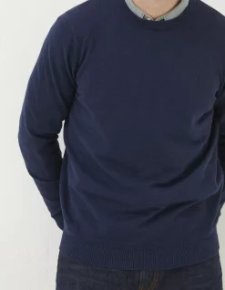 Men FatFace Knitwear|Braunton Crew Jumper