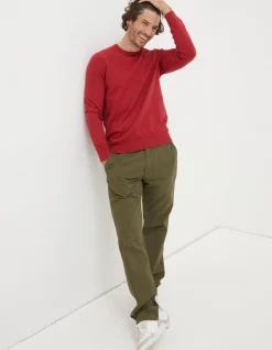 Men FatFace Knitwear|Braunton Crew Jumper