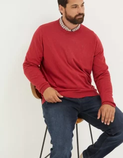 Men FatFace Knitwear|Braunton Crew Jumper