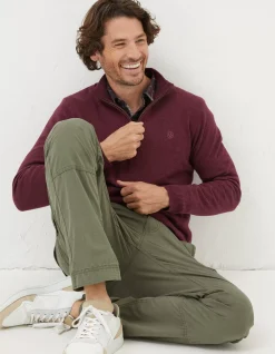 Men FatFace View All|Braunton Half Neck Jumper