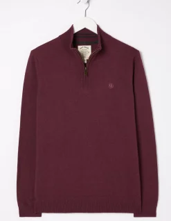 Men FatFace View All|Braunton Half Neck Jumper