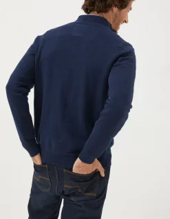 Men FatFace Knitwear|Braunton Half Neck Jumper