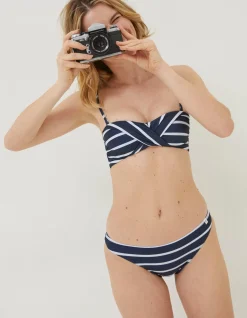 Women FatFace Beachwear & Swimwear|Breton Bikini Twist Top