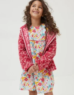 Girls FatFace View All|Bright Blooms Zip Through Fleece