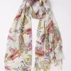 Women FatFace View All|Bright Paisley Scarf