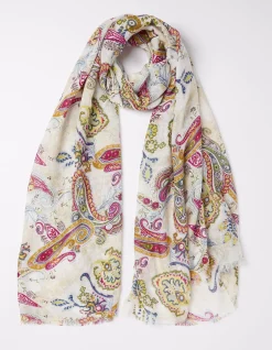 Women FatFace View All|Bright Paisley Scarf