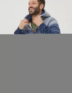 Men FatFace Sweatshirts & Hoodies|Brooke Cut And Sew Zip Through