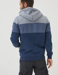 Men FatFace Sweatshirts & Hoodies|Brooke Cut And Sew Zip Through