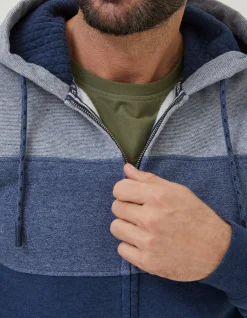 Men FatFace Sweatshirts & Hoodies|Brooke Cut And Sew Zip Through