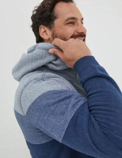 Men FatFace Sweatshirts & Hoodies|Brooke Cut And Sew Zip Through
