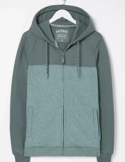 Men FatFace Sweatshirts & Hoodies|Brooke Cut And Sew Zip Through