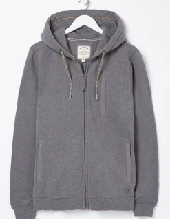 Men FatFace Sweatshirts & Hoodies|Brooke Zip Through Hoodie