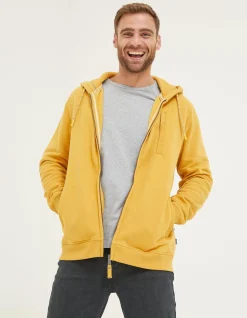 Men FatFace Sweatshirts & Hoodies|Brooke Zip Through Hoodie