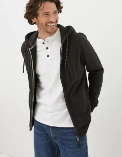 Men FatFace Sweatshirts & Hoodies|Brooke Zip Through Hoodie