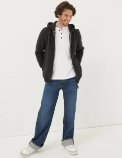 Men FatFace Sweatshirts & Hoodies|Brooke Zip Through Hoodie