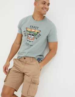 Men FatFace View All|Bude Lightweight Cargo Shorts