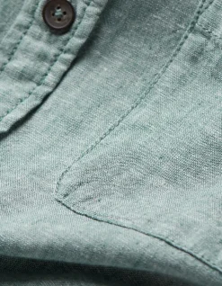 Men FatFace Shirts|Bugle Linen Cotton Shirt