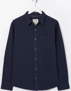Men FatFace Shirts|Bugle Linen Cotton Shirt