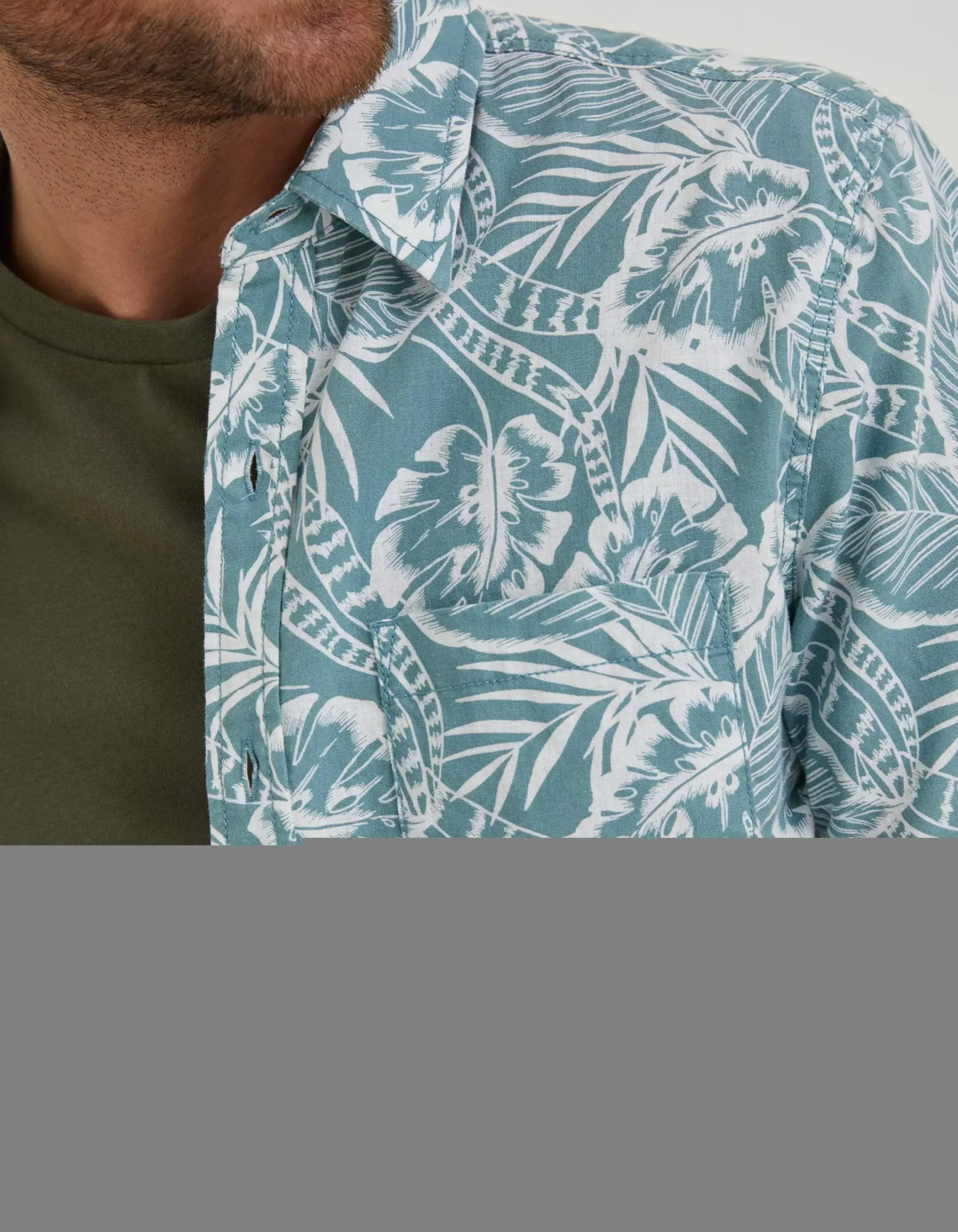 Men FatFace Shirts|Bugle Palm Print Shirt