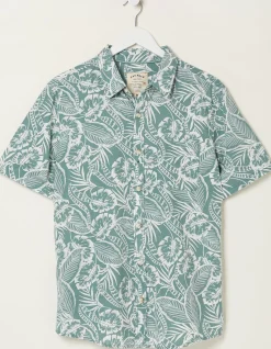 Men FatFace Shirts|Bugle Palm Print Shirt