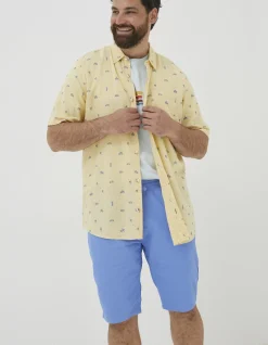 Men FatFace Shirts|Bugle Turtle Print Shirt