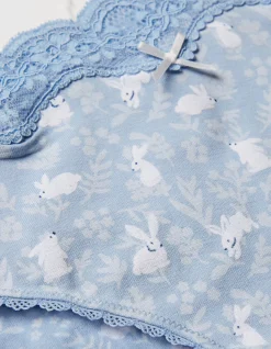 Women FatFace View All|Bunny Print Mini Knickers