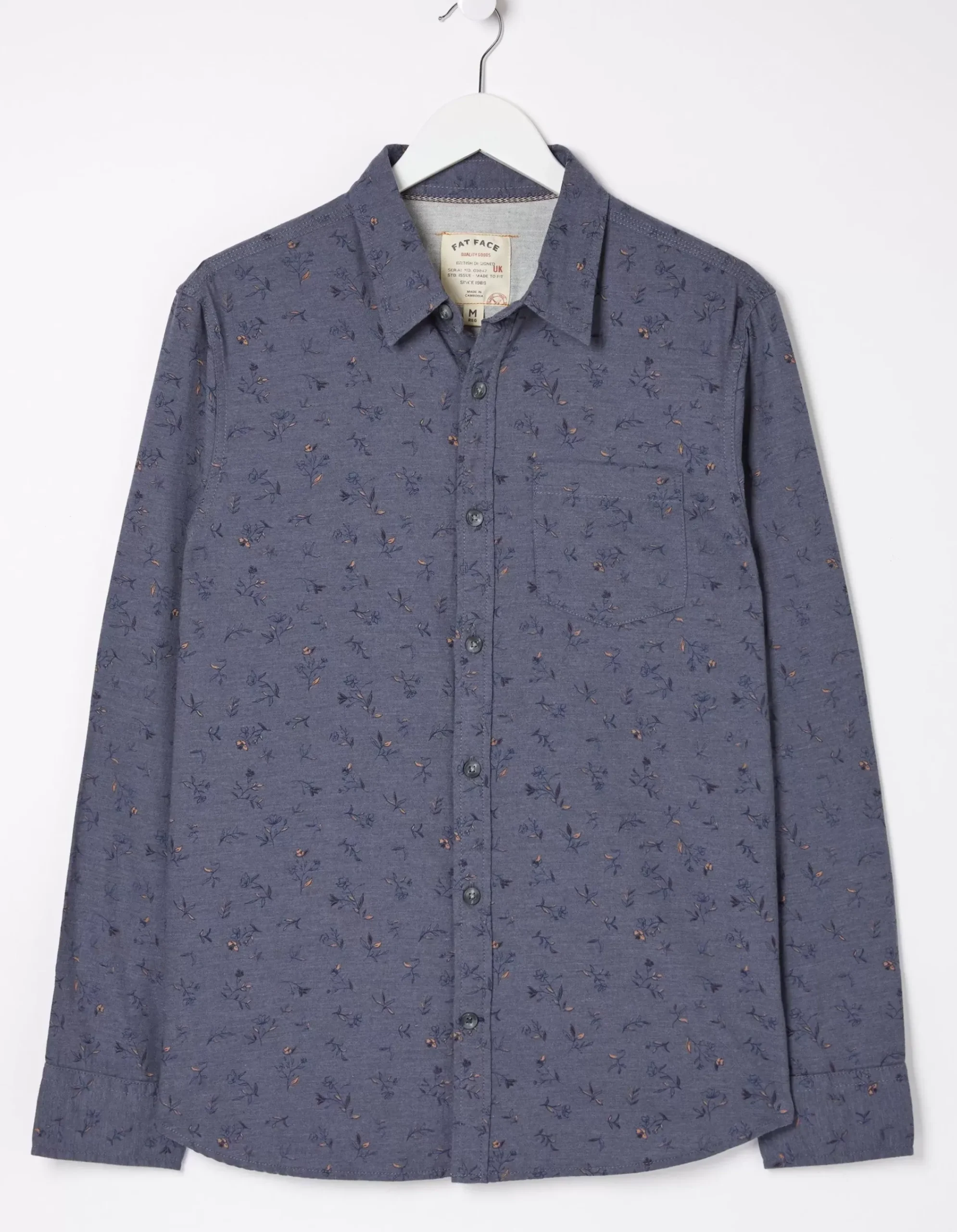 Men FatFace Shirts|Burgess Floral Print Shirt