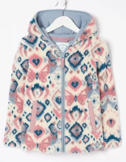 Girls FatFace View All|Butterfly Zip Through Fleece