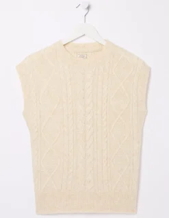 Women FatFace View All|Cable Knitted Tank