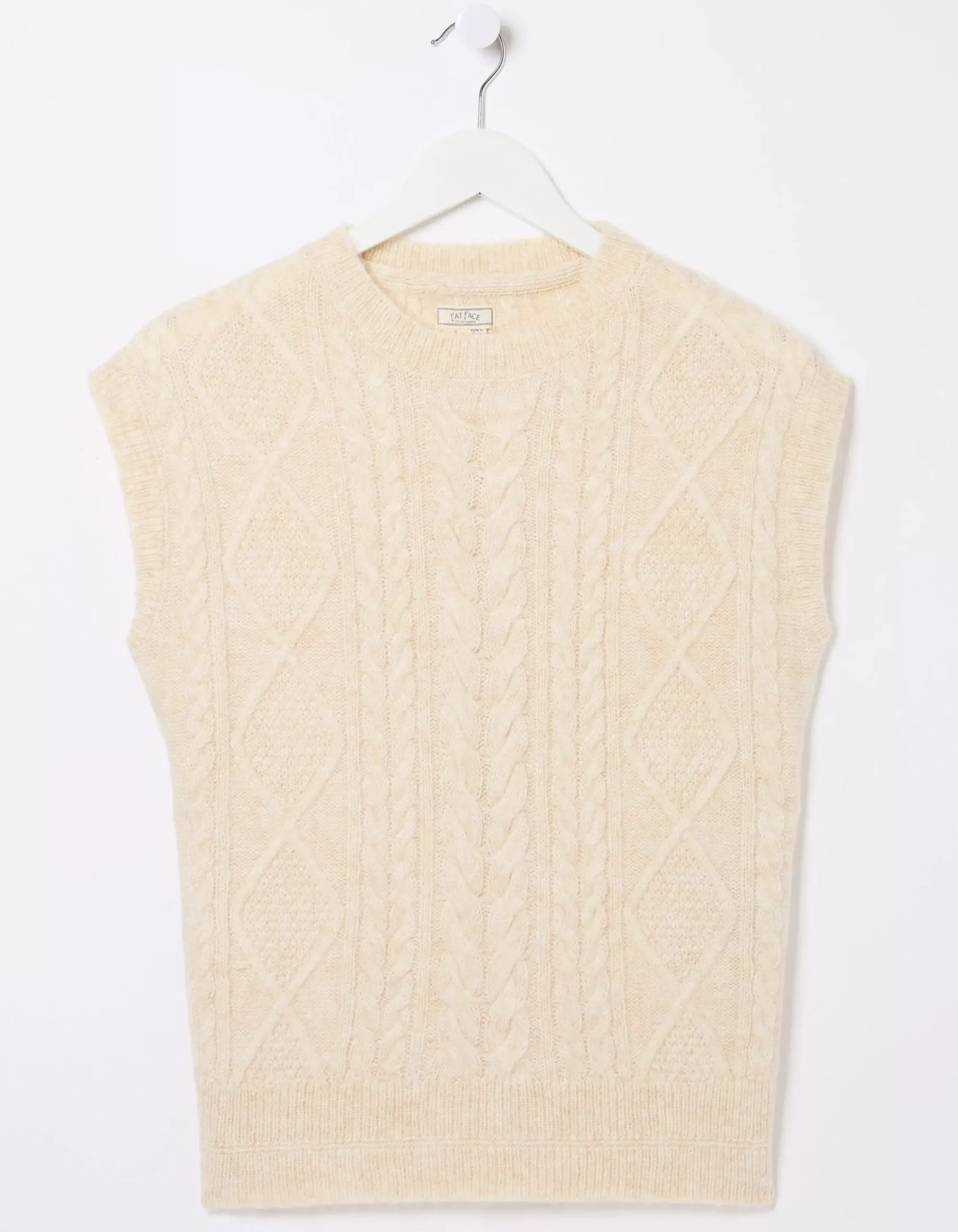 Women FatFace View All|Cable Knitted Tank