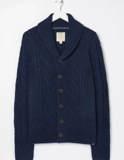 Men FatFace Knitwear|Calder Cable Cardigan