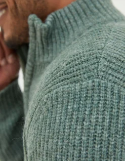 Men FatFace View All|Calder Half Neck Jumper
