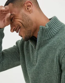 Men FatFace View All|Calder Half Neck Jumper