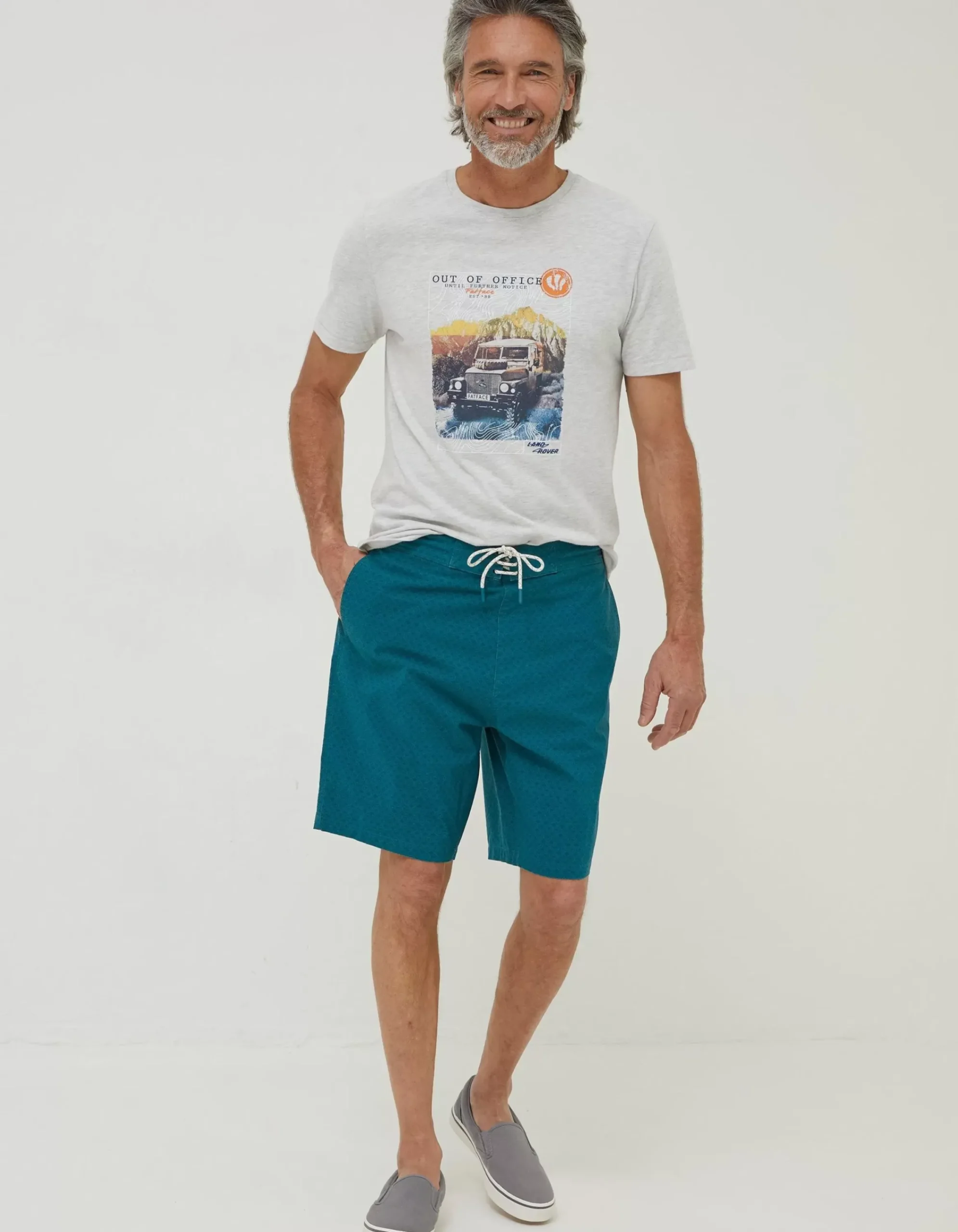 Men FatFace Swimwear|Camber Geo Print Swim Shorts