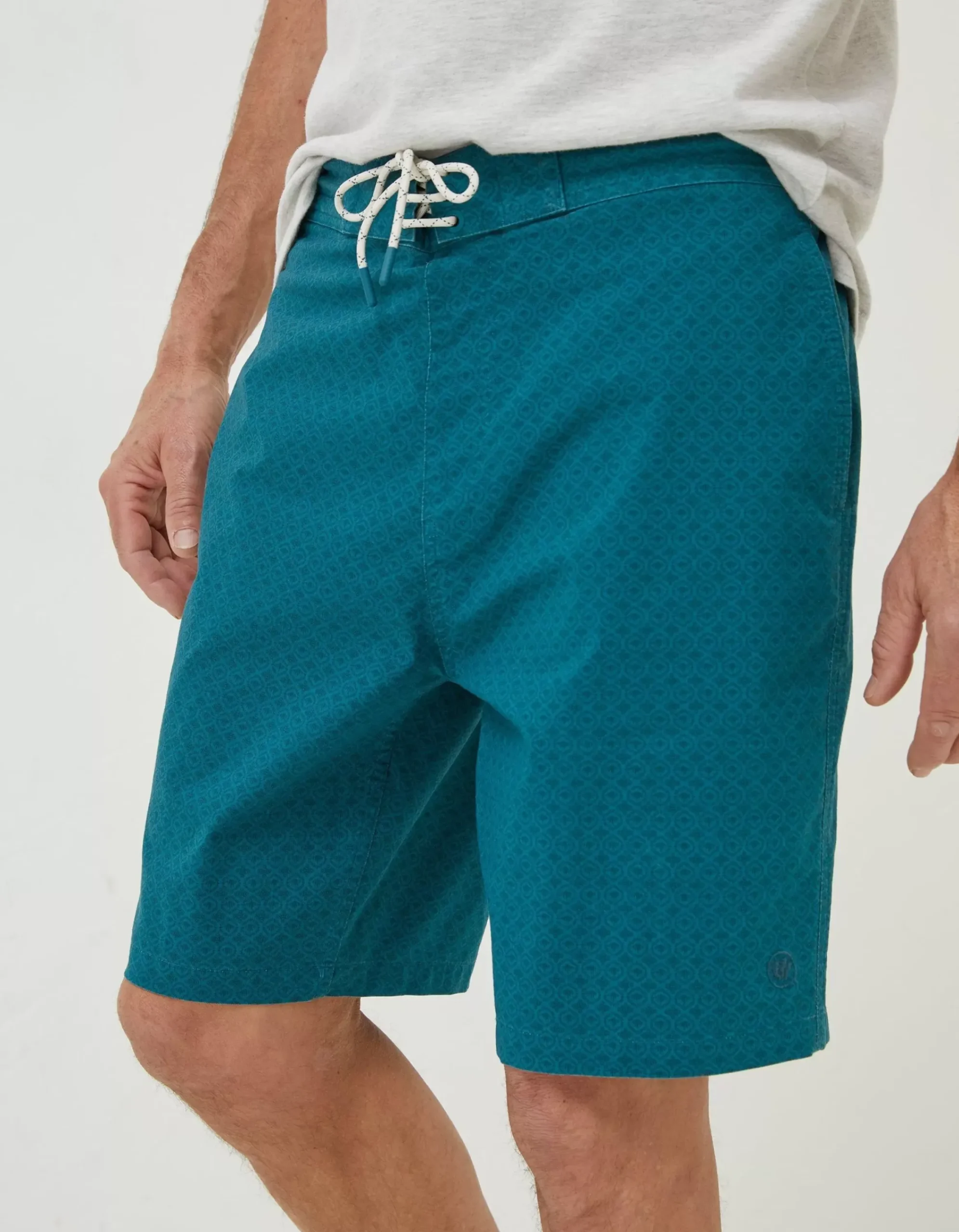 Men FatFace Swimwear|Camber Geo Print Swim Shorts
