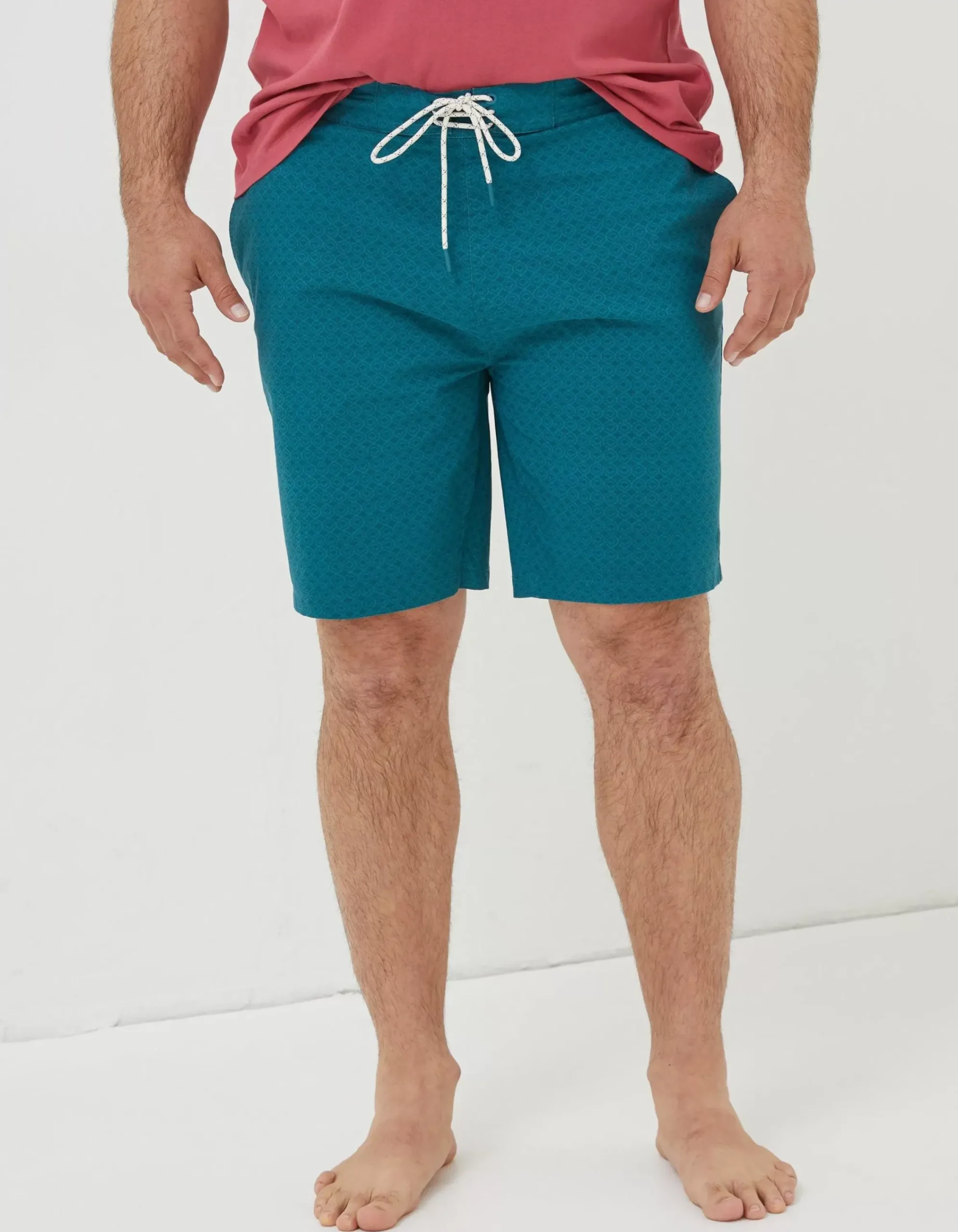 Men FatFace Swimwear|Camber Geo Print Swim Shorts