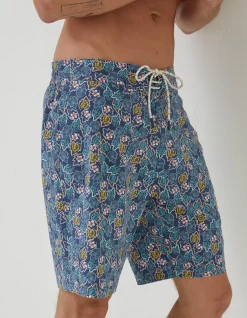 Men FatFace Swimwear|Camber Pineapple Swim Shorts