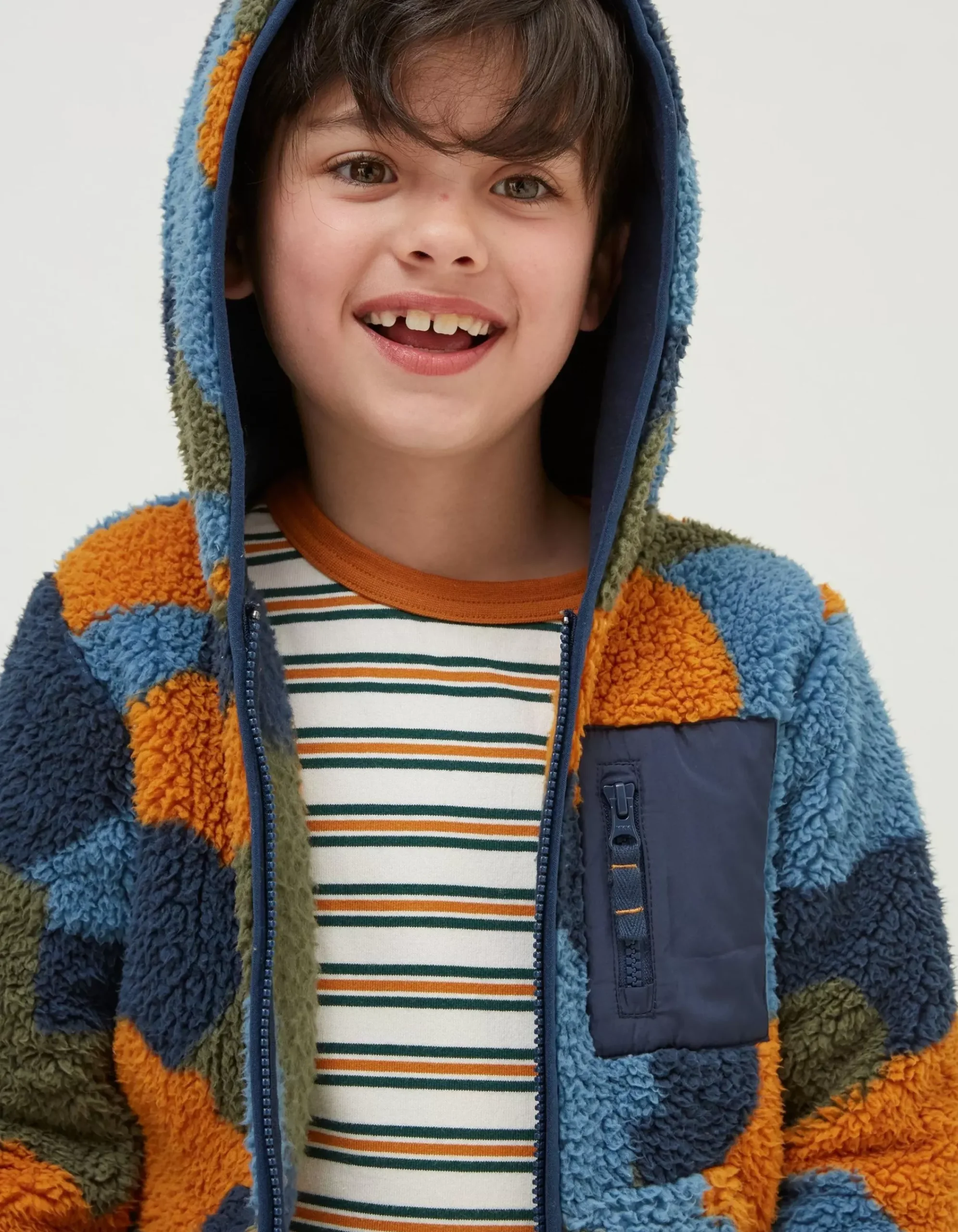 Boys FatFace View All|Camo Fleece Zip Up Hoodie