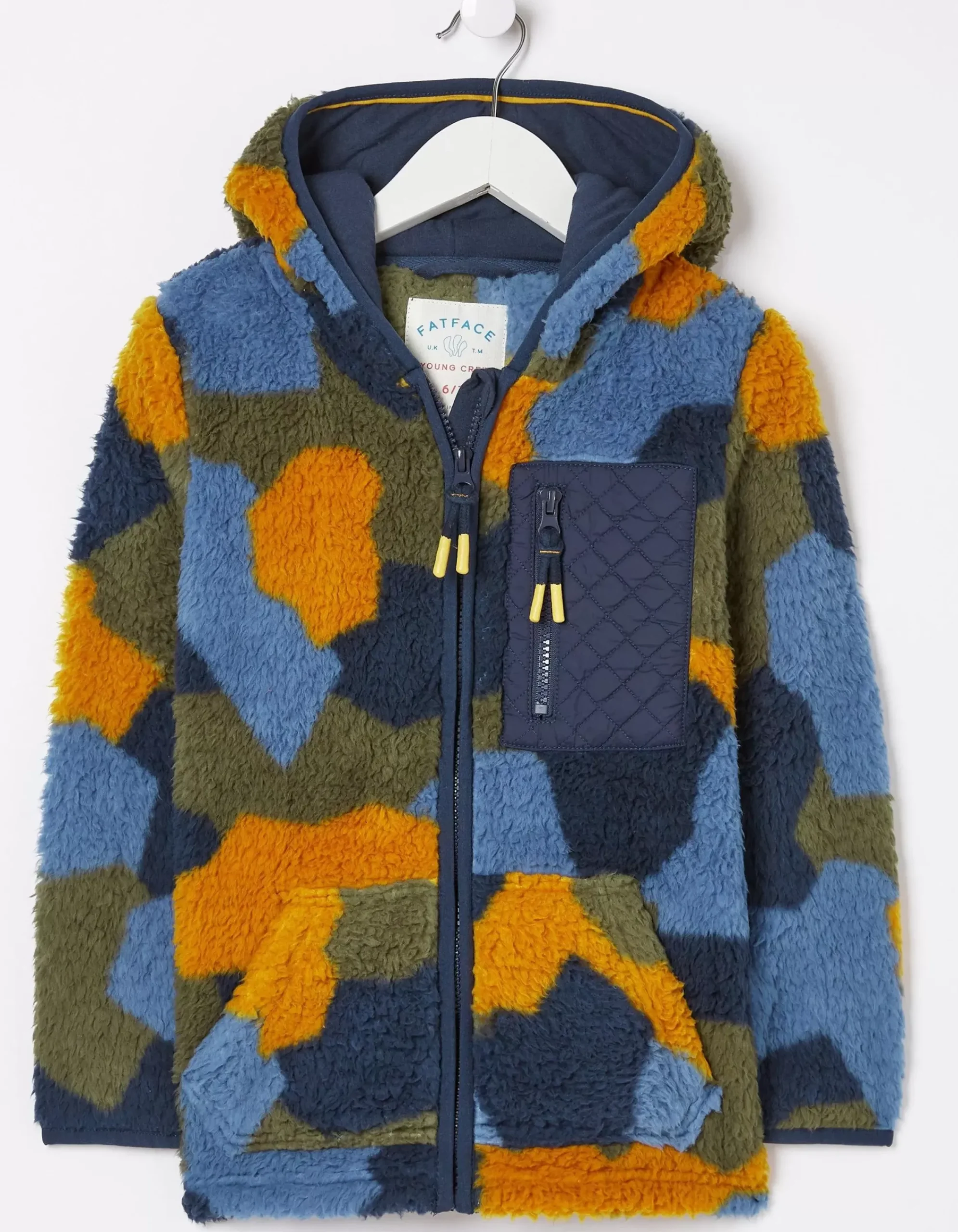Boys FatFace View All|Camo Fleece Zip Up Hoodie
