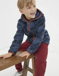 Boys FatFace View All|Camo Fleece Zip Up Hoodie